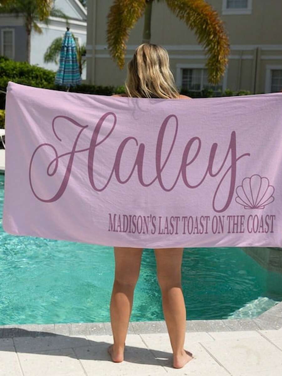 Bride Beach Towel, Bachelorette Towel, Maid Of Honor Gift From Bride, Matron Of Honor Proposal,312g Beach Towel Suitable For All People, Whether WoM1en Or M1enhighquality AbS1orbent Fabric Suitable For All SeaS1ons,S1oft To The Touch But Built To LastQuick-Dryingtops Summer VaC1Ation Essential For Beach Pool Daummer H673oliday Must Have - 彩色 - 查看 1