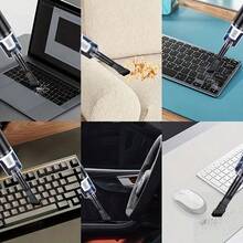 Portable Handheld Vacuum Cleaner | Cyclone Suction Technology, Ergonomic Handle, Cordless Design, USB Rechargeable Large Battery, Powerful Suction, Lightweight And Flexible, Integrates Blowing, Suction And Charging, Suitable For Car, Home, Office And Pet Hair Cleaning. - 無線手持式吸塵器 - 查看 9