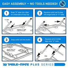 Outdoor TableTable-Mate II - Mesa plegable para TV con soporte para tazas ligera ajustable 6 altura y 3 ajustes de ángulo de inclinación bandeja original para TV con almacenamiento compacto color negro - como en la foto - Ver 7