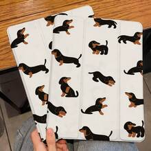 1pc Puppy Pattern Flat Protective Case, Compatible With IPad 10.2 Inch, IPad Pro 11 2021/2020/10th Gen, IPad Mini 4/5/6, With Pencil Slot, Anti-Drop, Tablet Stand Protective Cover - Multicolor - View 2