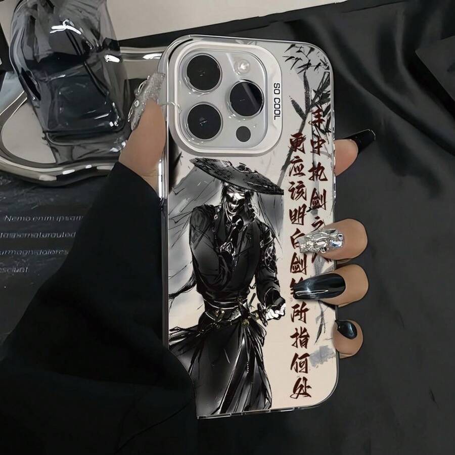 Una funda para teléfono diseñada con caligrafía de tinta tradicional china, adecuada para iPhone 16 Pro Max, 16 Pro, 16 Plus, 16, 15 Pro Max, 15 Pro, 15 Plus, 15, 14 Pro Max, 14 Pro, 14 Plus, 14, 13 Pro Max, 13 Pro, 13, 12 Pro Max, 12 Pro, 12, 11 Pro Max, 11 Pro, y 11.Esta elegante funda protectora también ofrece absorción de impactos. - Colores mezclados - Ver 1