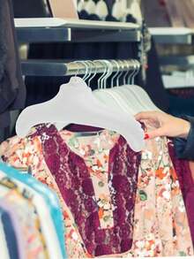 Inflatable Travel Clothes Hanger, White Round Shoulder, Handwashable, With Metal Hook, Hang Dry, Compact, Space-Saving, Foldable, Portable, Non-Slip - Multicolor - View 3