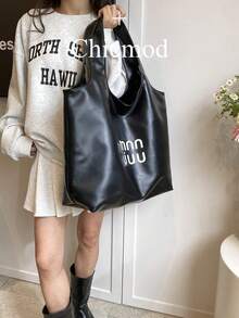 2025 New Women's Casual Large Capacity Handbag, Shoulder Tote Bag, Fashion Versatile, Suitable For Shopping, Wallet Carrying, Leisure Travel, Especially Suitable For Young Women, College Students, Newbies, White-Collar Etc. Also Very Suitable For Office, School, Work, Business, Commuting, Outdoor Activities, Travel And Outings. - Black - View 2