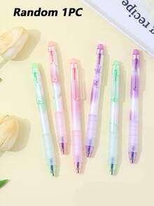 1/6pcs Erasable Gel Pens - Retractable 0.5mm Blue Ink, Aesthetic Pastel Plastic Ballpoint Pens, Healing Erasable Pens, Sky Blue Push-Button Erasable Neutral Pens, Easy To Erase Cleanly Without Trace, Suitable For Office And School - Multicolor - View 15