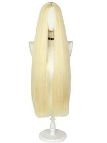 Tóc giả dài thẳng 40 inch kiểu lưới hoa hồng, tóc giả cosplay cho nam và nữ, mái dài rẽ ngôi giữa, thích hợp cho hóa trang, sợi tổng hợp chịu nhiệt. - Nhiều màu - Xem 20