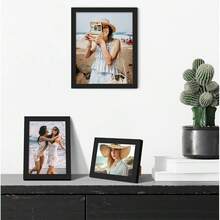 5pcs/10pcs/Set Wooden Photo Frames, Suitable For Photo Wall, Available Sizes: 10x15, 15x20, 20x25 Inches, A4, Can Be Placed On Desk Or Hung On Wall, Photo Decor, Commemorative Gift - White - View 4