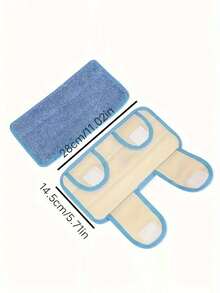 1pc/2pcs Blue Mop Replacement Pads, Heavy Duty Reusable Mop Refills, Wet & Dry Cleaning Replacement Pads For Hardwood, Tile, Vinyl Floors, Compatible With Various Mops, Suitable For Busy Households - Multicolor - View 3