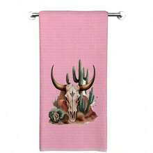 2PCS  Boho Western  Bull Skull Cactus Dish Towels  18x26 Es, Soft Polyester Kitchen Bathroom Hand Towels With Sun,, And Geometric Patterns, Machine Washable, Western Decor Towels  Bohemian Kitchen Decor  Polyester Dish Towels, Dish Towels For Kitchen 8J1A - 2pcs - View 19