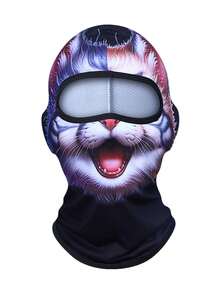 Cartoon Animal Cute Daily Wear Riding Face Mask - Multicolor - View 15