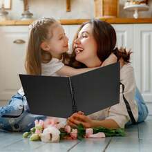 Vienrose Large Scrapbook 12x12 Inch, Photo Album Scrapbook DIY White Thick Kraft Paper Memory Book, Scrap Book Photo Albums For Couple Baby Wedding Family - ColorF - View 7