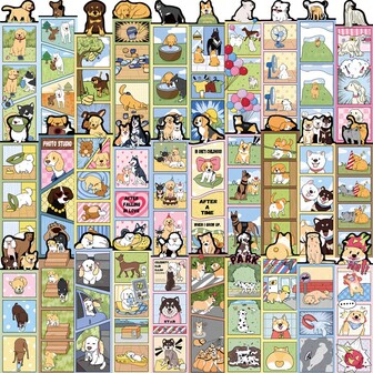 TOOUEE 30 PIEZAS/SET Marcapáginas con tema de perro de dibujos animados, 30 diseños de impresión artística en papel, marcapáginas de dibujos animados para maestros, estudiantes, amantes de los libros y lectura, regalos literarios para amantes de los perros, para estudiantes de primaria, secundaria y preparatoria (1.6 pulgadas X 5.8 pulgadas)