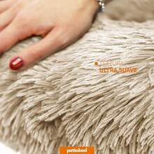 Cama para Perros Cama para Mascotas Antiestres Redonda Esponjosa Cómoda Afelpada Medium Beige - Medio - Ver 7