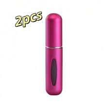 1 Piece 5ml Aluminum Perfume Mini Bottle, Bottom Press Type, Reusable Perfume Spray Bottle, Similar To Lipstick Shape, With A Visible Window, Portable For Travel And Air Travel - 彩色 - 查看 14