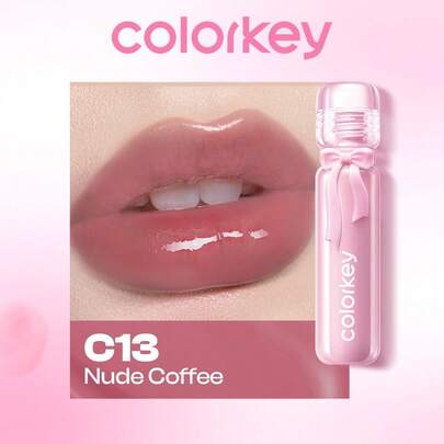 COLORKEY 保湿唇彩，高光泽镜面妆效，丰盈滋养唇油，不粘腻持久配方，修护唇纹，滋养唇部精华，打造精致唇妆，唇膏唇部彩妆，丰唇产品，唇部组合，品牌美妆彩妆，面部彩绘化妆品，适合女性和女孩，春夏完美之选，Y2K 时尚潮流，适合 90 年代妆容，生日母亲节礼物，派对必备，最佳颜色