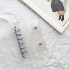 A7 Clear Photo Album,Scrapbooking Organizer,Binder Notebook, Monthly/Dot/Gird/Line Binder Diary,A7 Ring Journal Hand Book - Multicolor - View 17