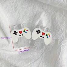 2个游戏机图案软套USB数据线保护套 - 也适用于手机配件数据线保护 - 彩色 - 查看 3