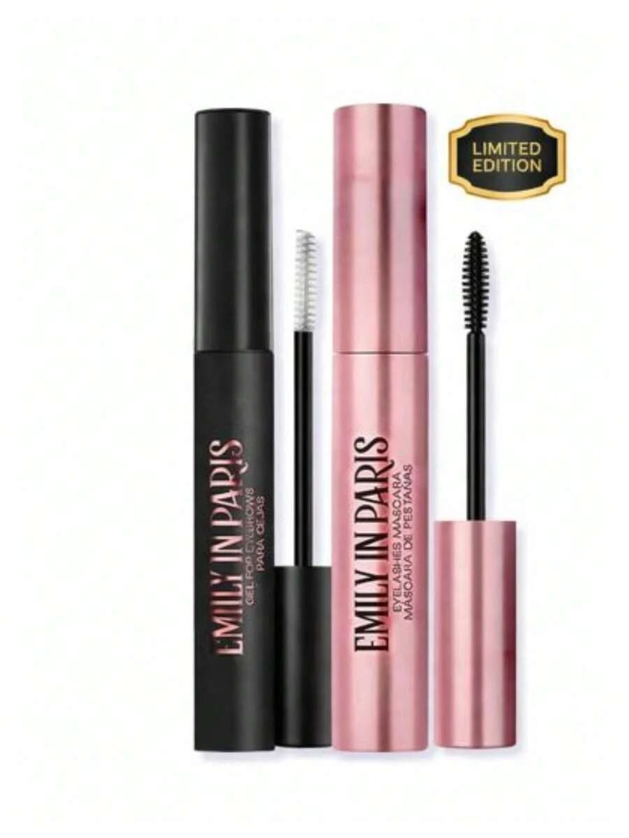 Set De Maquillaje Edición Limitada Máscara y Gel Para Cejas Emily - Blanco y Negro - Ver 1