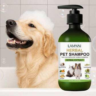 300ml Pet Cleaning Solution/Shampoo For Cats And Dogs | Odor-Removing Formula, For Direct Application To Pet's Skin, Suitable For Both Cats And Dogs.