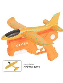 1pc Outdoor Foam Airplane Launcher Toy, Foam Dart Shooter Toy, Manual Powered, Kids Airplane Launcher Gun, Battery-Free, Foam Airplane, Suitable For Backyard/Park/Beach Outdoor Play, Family Interactive Outdoor Sports Game, Parent-Child Flight Game, Christmas/Halloween/Easter/New Year/Birthday/Children's Day Gift For Boys And Girls 3-12 Years Old - Multicolor - View 4
