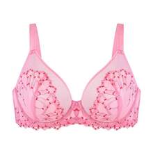 HSIA Winter Sonata Embroidered Lace Trim Full Coverage Unlined Non-Padded Underwire Bra TikTokShopBlackFriday - White - View 5