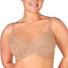 HSIA Winter Sonata Embroidered Lace Trim Full Coverage Unlined Non-Padded Underwire Bra TikTokShopBlackFriday - White - View 9