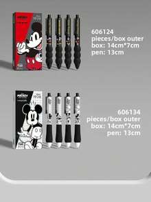 迪士尼米奇米妮云朵造型凝胶笔，黑色，按压式伸缩笔尖，0.5毫米笔尖，速干墨水（颜色随机） - 黑色 - 查看 2