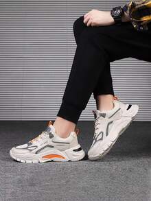 zapatos para hombre tenis de hombre tenis para hombre Zapatos casuales unisex con bloques de color, zapatillas para correr y deportivas. Cómodos, transpirables, ligeros y fáciles de usar. Elegantes y modernos, perfectos para vacaciones y salidas. - Naranja - Ver 6