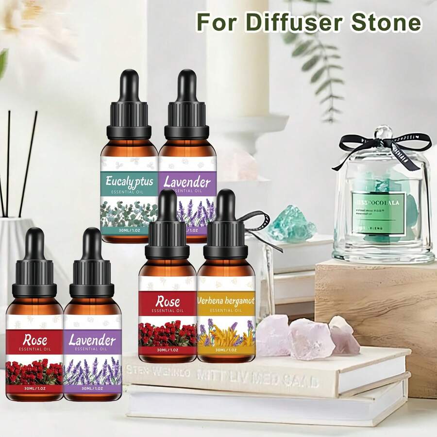1 pièce flacon de 100% huile essentielle de lavande pure 30ml/1 pièce once liquide - convient pour les diffuseurs d'aromathérapie, les humidificateurs, la méditation - fabrication de bougies DIY avec une fragrance apaisante convenant aux hommes et aux femmes, emballage thème végétal avec compte-gouttes, cadeau de Noël et du Nouvel An - Différents parfums - Voir 1