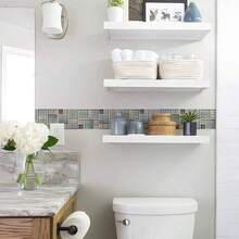 1 Cuộn Giấy Dán Tường Trang Trí Phong Cách Bohemian Bằng PVC, Chống Thấm Nước, Chống Dầu Mỡ, Có Thể Tháo Rời (Nhãn Dán Trang Trí, Không Phải Gạch), Trang Trí Chân Tường, Thích Hợp Cho Nhà Bếp, Phòng Tắm, Phòng Khách, Văn Phòng, Phòng Tập Thể Dục, Nhãn Dán Tường Phòng và Nhãn Dán Sàn Vinyl Chống Thấm Nước, Keo Dán Gạch Nhà Bếp - Nhiều màu - Xem 13