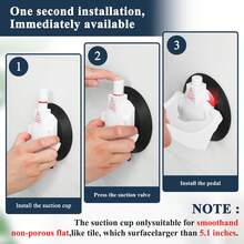 1pc No-Drill Bathroom Shower Foot Rest Stool With Suction Cups - Easy Install Plastic Foot Stool For Pedicure, Shaving Legs, Resting Feet, Suitable For Pregnant Women, Elderly, Men & Women, Minimalist Design, Durable - Multicolor - View 10