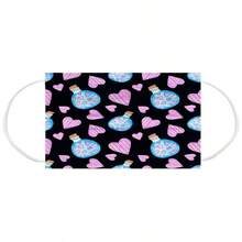 10pcs Heart-Shaped Face Masks, Valentine's Day Masks, Disposable Ear Loop Masks For Halloween, Christmas, New Year Gifts, Lightweight Lace Outdoor Masks, Dust-Proof, Windproof, UV Protection - Multicolor - View 5