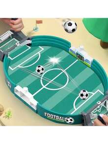 1 Set Gioco da Tavolo di Calcio, Dimensione Grande/Media, Gioco di Calcio da Tavolo per Adolescenti, Amici, Famiglia, Giocattolo Interattivo per 2 Giocatori - Verde - Visualizzare 1