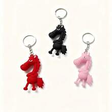 2026 Chinese Zodiac Year Of The Horse Auspicious Mascot, Fashionable & Elegant Black Striped Horse Hair Sweater/Bag Charm, Year Of The Horse Fashion Item, New Year Gift, Suitable For Handbag, Backpack, Tote Bag, Crossbody Bag, Perfect Gift For Women, Birthday, New Year, Valentine's Day, Christmas, Mother's Day, Father's Day, Symbolizing Good Luck, Happiness, Auspiciousness And Health - Multicolor - View 1
