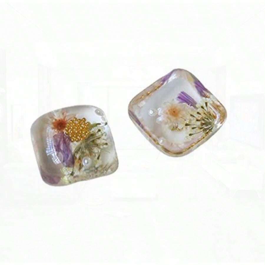 Dried Pressed Flowers for Resin Handicraft DIY Resin Flower Handicraft DIY 1 PURPLE - Morado - Ver 1