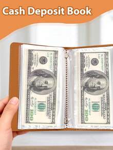 100pcs Envelope Challenge Loose-Leaf Binder, Savings Challenge Notebook (With Envelopes), Envelope Savings Challenge Binder, Help You Achieve Your Savings Goal Successfully - Multicolor - View 2