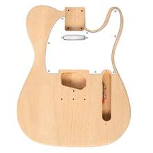 Unfinished DIY TL Electric Guitar Kit Mahogany Body 6 String Maple Neck - mặc định - Xem 5
