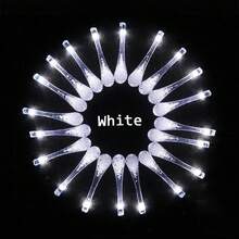 1 pièce Guirlande lumineuse solaire d'extérieur - 8 modes, 5 m/20 LED, 7 m/50 LED, IP65 étanche, 8 modes d'éclairage, guirlande lumineuse solaire à gouttes d'eau, convient pour les jardins, les cours, les fêtes, les pubs, les entreprises, les maisons, les pelouses, les mariages, les balcons, les pavillons, les fêtes, les anniversaires, le camping, les festivals, la décoration de la Saint-Valentin (multicolore/blanc chaud/blanc) Guirlande lumineuse de jardin d'extérieur - Marron - Voir 16