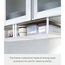 Yamazaki 1 Tier Home 2443 - Organizador de Almacenamiento para estanterías Talla única Color Blanco - como en la foto - Ver 6