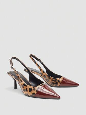 Damen Burgunderrote High Heel Sandalen für Herbst/Winter 2025, kleiner Keilabsatz, Party-/Hochzeitsschuhe, 7cm Absatzhöhe, elegant, Damen Pumps, elegant, spitze Absätze