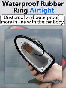 1pc Car Shark Fin Antenna Universal For Multiple Models With Enhanced Signal Reception Function Roof Modified Antenna Decoration Fish Fin Shape Tail Wing Punch-Free Easy Installation - Fashion - View 9