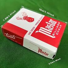 12pcs/Pack High Quality Billiard Chalk, Fine Texture, Durable, Excellent Performance, Suitable For Billiard Cues, Ideal For Sports Enthusiasts, Also Suitable For Thanksgiving, Christmas, Halloween And Other Holiday Celebrations. - Multicolor - View 4