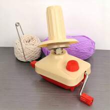 Portable Handheld Wool Yarn Winder, Easy Wind Ball Maker, No Electricity Or Battery Needed, Compact Space-Saving Design, For Home Knitting Crafts - Red - View 9