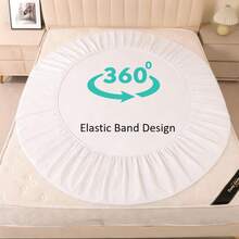 1件装多色防水床垫保护套，防水床垫罩