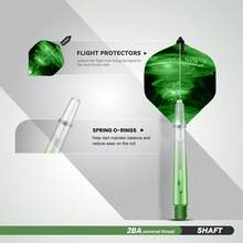 HUANQU 152pcs Darts Accessories Set, Includes: 45mm Aluminum Dart Shafts, 41mm Gradient Color Dart Shafts, PET Dart Flights, Dart Protectors, O-Rings, Suitable For All Darts Players - Vibrant Mixed Colors, Durable PC Material, Compatible With Soft Or Hard Tip Darts, Perfect For Christmas, Valentine's Day, Chinese New Year, Birthday And Other Holidays, Darts Accessories, Best For Christmas, Ideal For New Year - Multicolor - View 3