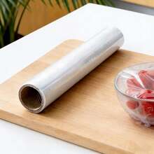 30cm*30m Cling Film, Disposable Kitchen Wrap For Food, Snacks, Fruits, PE Plastic Wrap - Transparent - View 7