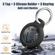 2026 1/2-5/6 Packaging, Suitable For Air Tag, GPS Smart Tracker, Quick Locate Valuables, Compatible With Find My ( Only), 1-Year Battery Life, Ideal For Remote Tracking Of Vehicles, Pets, Wallets, Keys, Luggage, And Other Important Items - Black - View 7