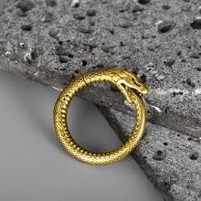 1件装不锈钢蛇形耳坠，适用于拉伸耳洞、耳扩、耳钉、身体饰品、女性饰品配件 - 蛇-2 - 查看 12