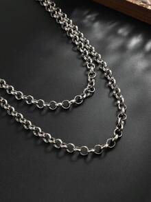 1pc Gothic Style Geometric Cross Chain Layered Tassel Charm Jewelry Pants Chain, Punk Hip-Hop, Vacation Party, Casual Daily, Street Snap, Wedding, Rock Party, Unisex Gift For Couples, Holiday Birthday - Pants Chain - View 5