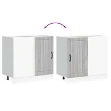 Kitchen Base Cabinet Lucca Grey Sonoma Engineered Wood - Grey - View 9