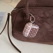 极简黑色波点耳机保护套，兼容苹果Pro 3/Pro 2/Pro 4/3/2，时尚女士耳机保护套，极简耳机保护套，苹果耳机保护套，苹果耳机套 - 棕色 - 查看 5